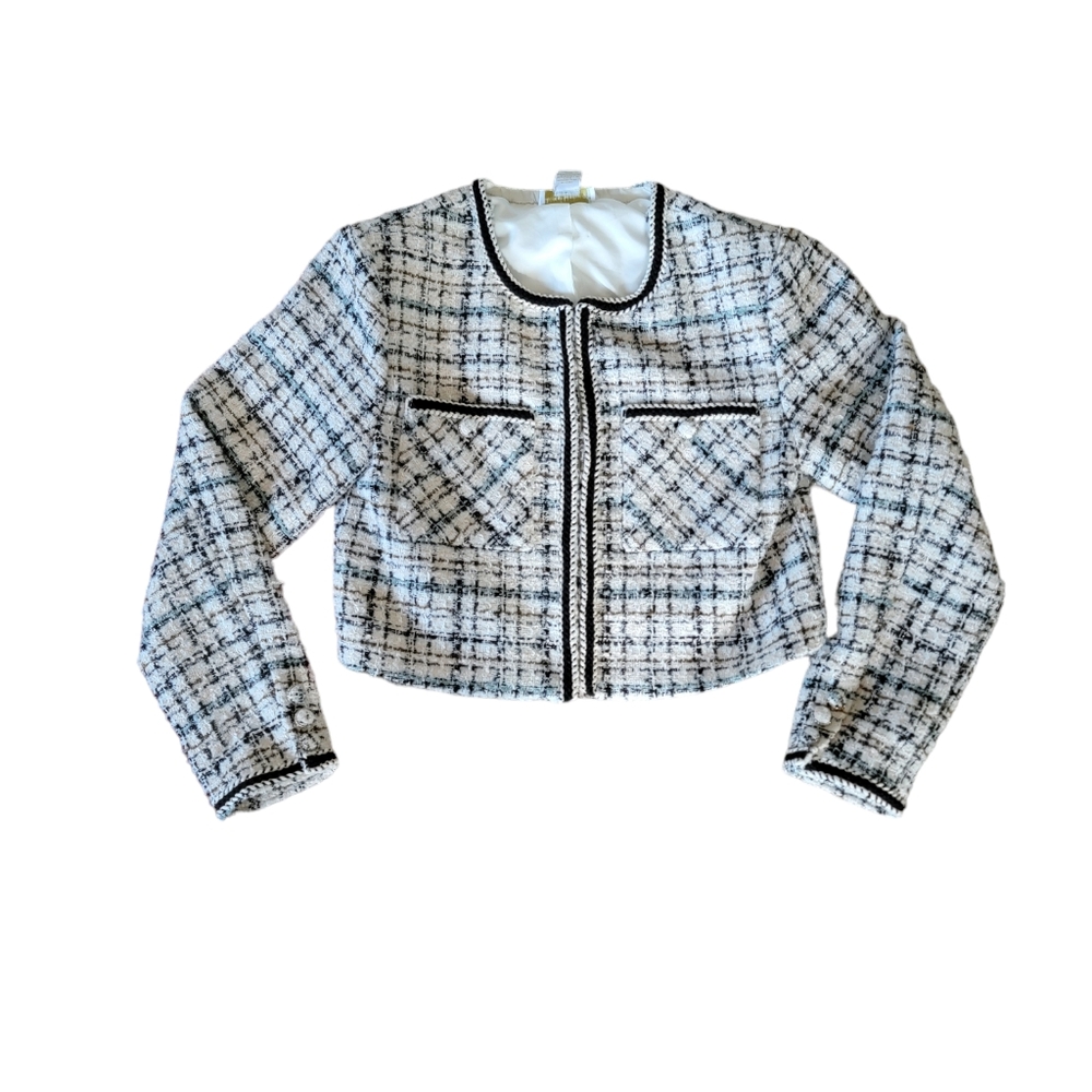 House of Harlow 1960 Plaid Blazer